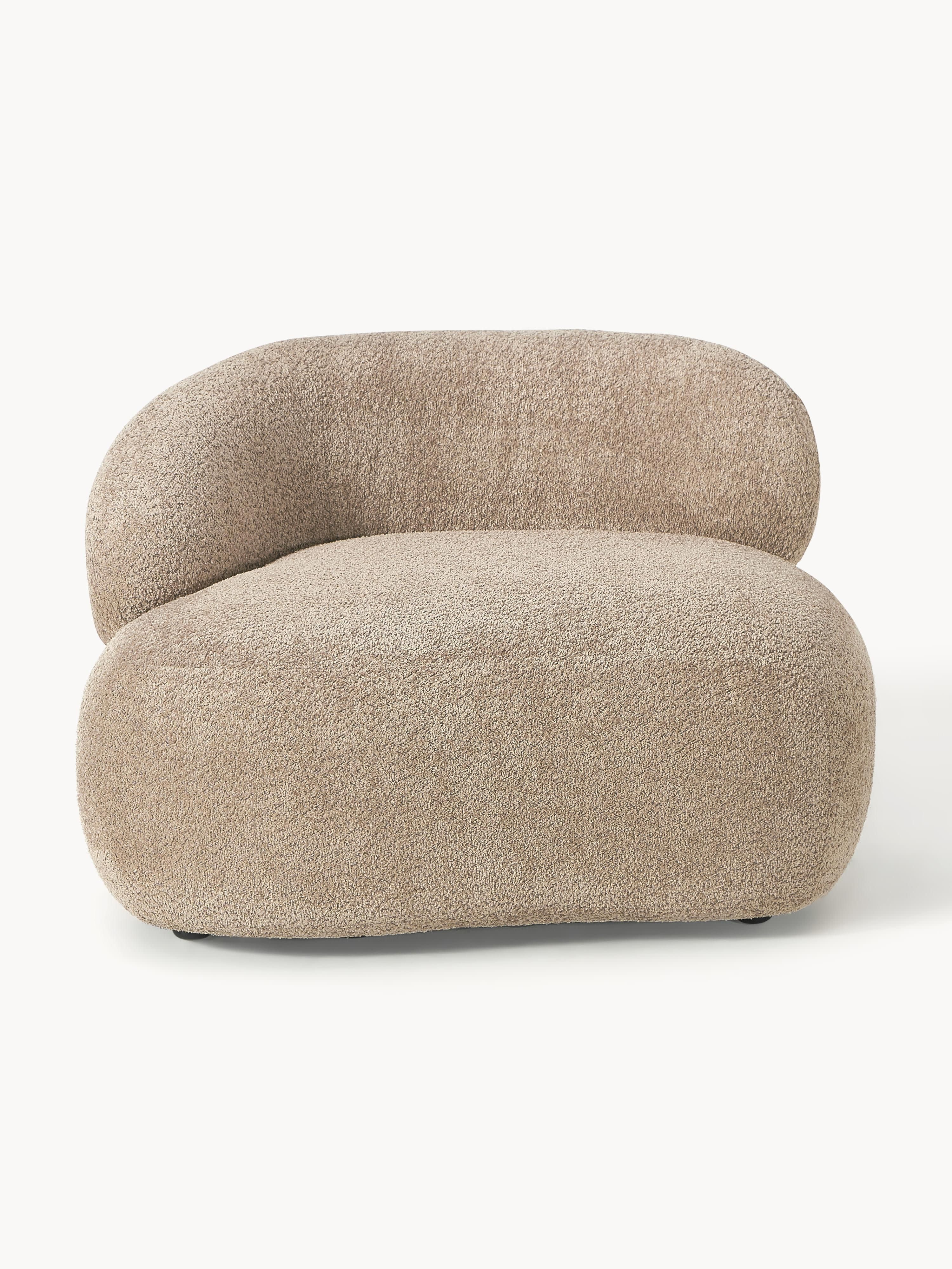 Loungefauteuil Alba van teddy bouclé