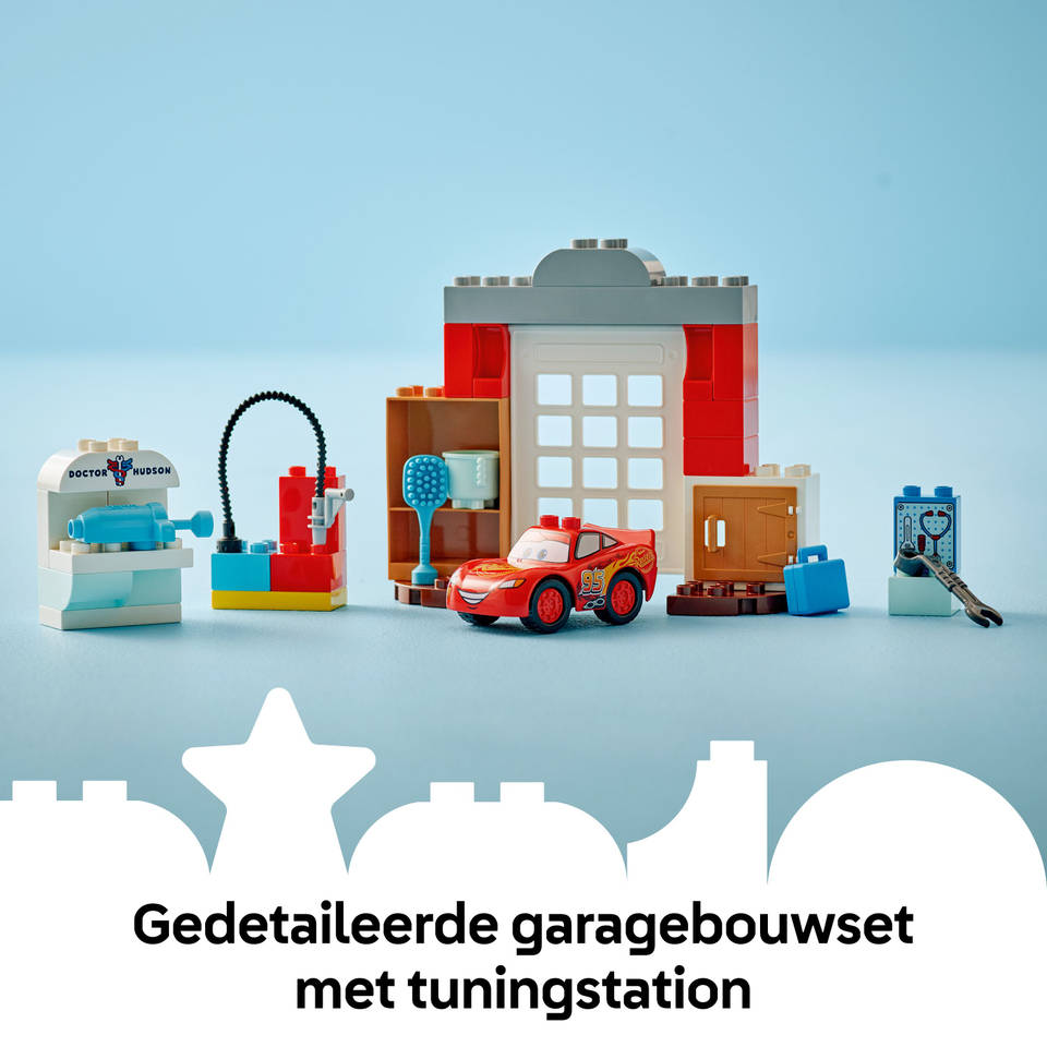 LEGO Disney McQueens bezoek aan Docs garage 10456
