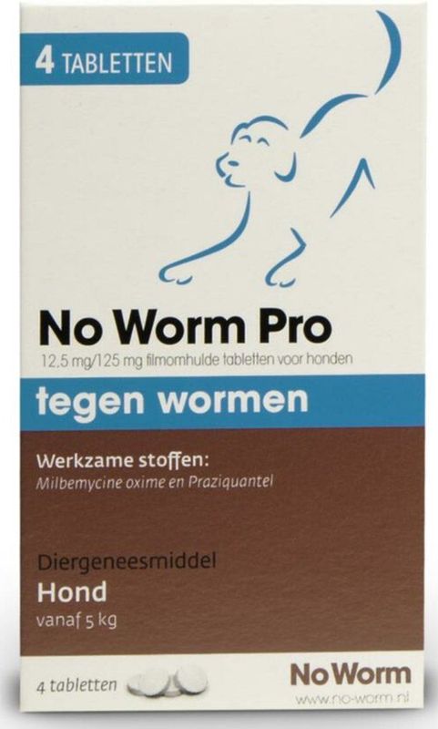 Exil No Worm Pro - Hond - 4 Tabletten