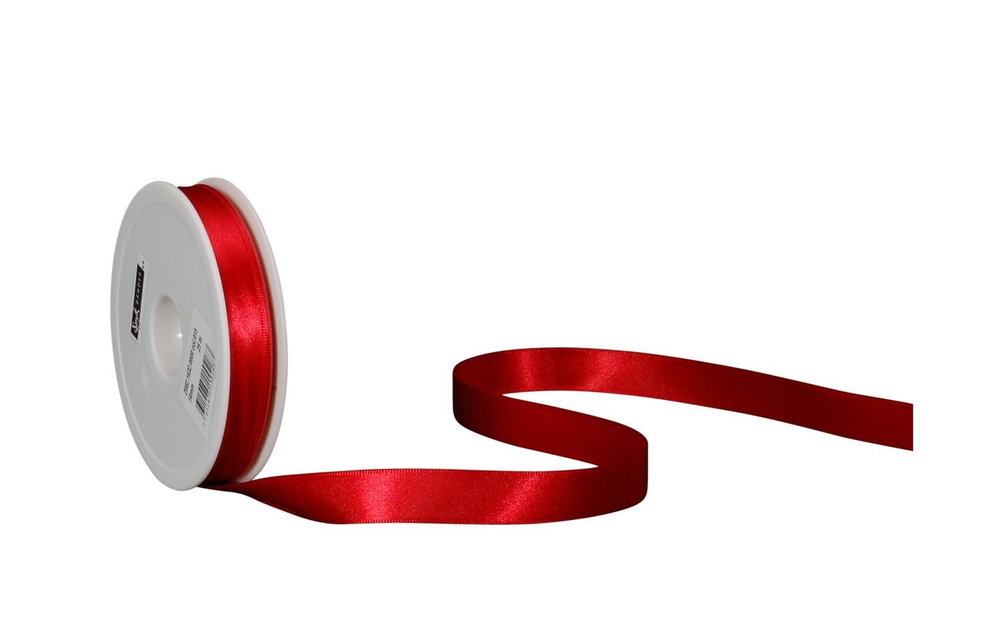 Satinband 16 mm x 25 m, RotBand für Geschenke