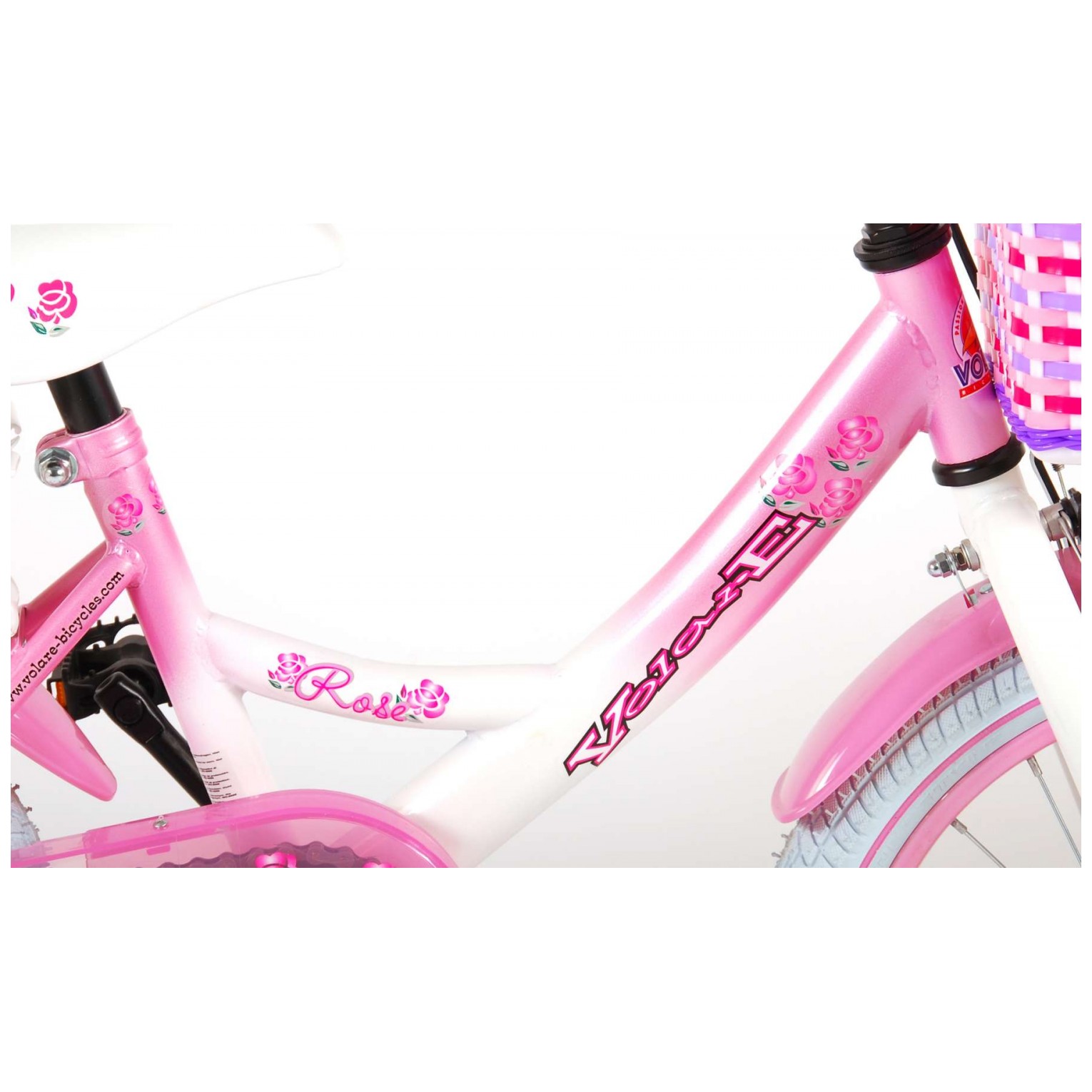Volare Rose Fiets - 16 inch - Roze Wit