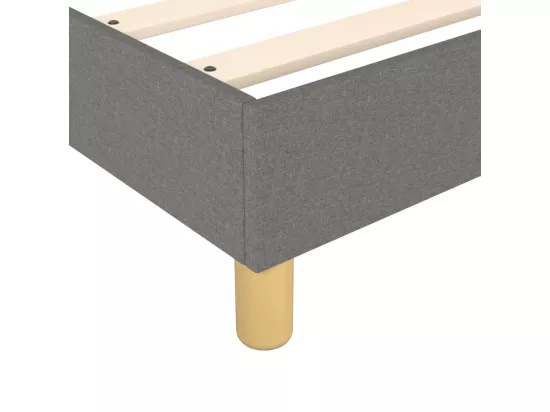 Sommier à lattes de lit Gris foncé 80x200 cm Tissu