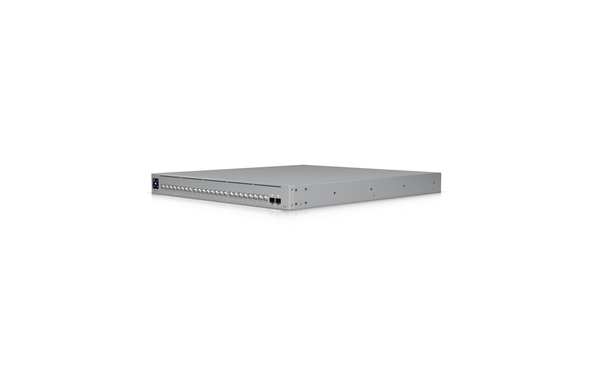 Switch Pro XG 24 26 Port<br>Professioneller Layer-3-Etherlighting-Switch mit 24 Ports, 16x 10 GbE, 8x 2,5 GbE und 2x 25G SFP28-Ports