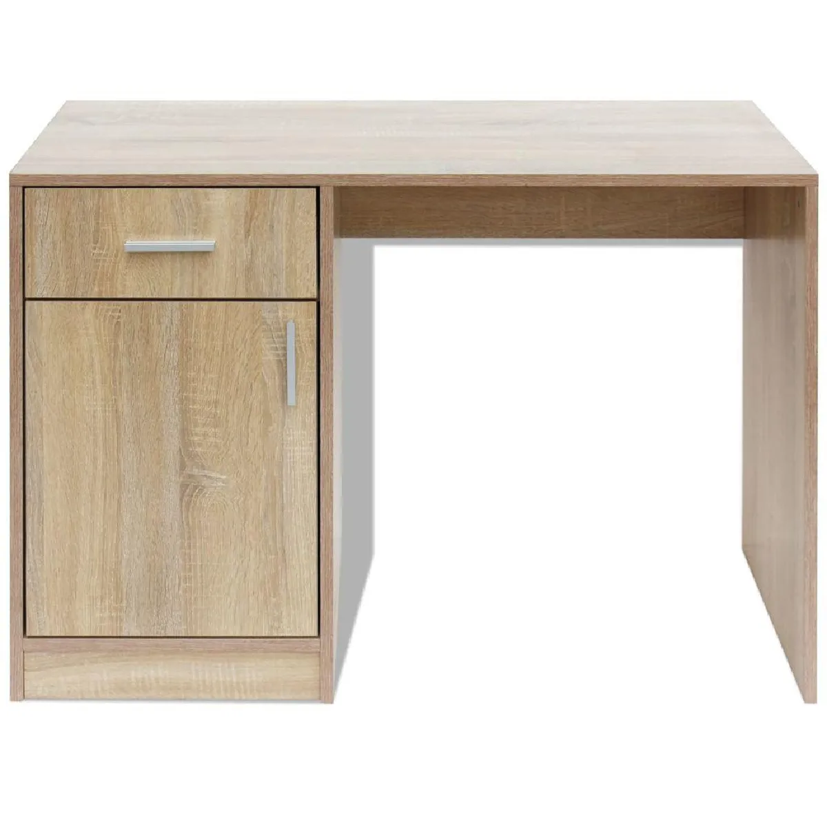 Helloshop26 Bureau chêne avec tiroir - 100 cm