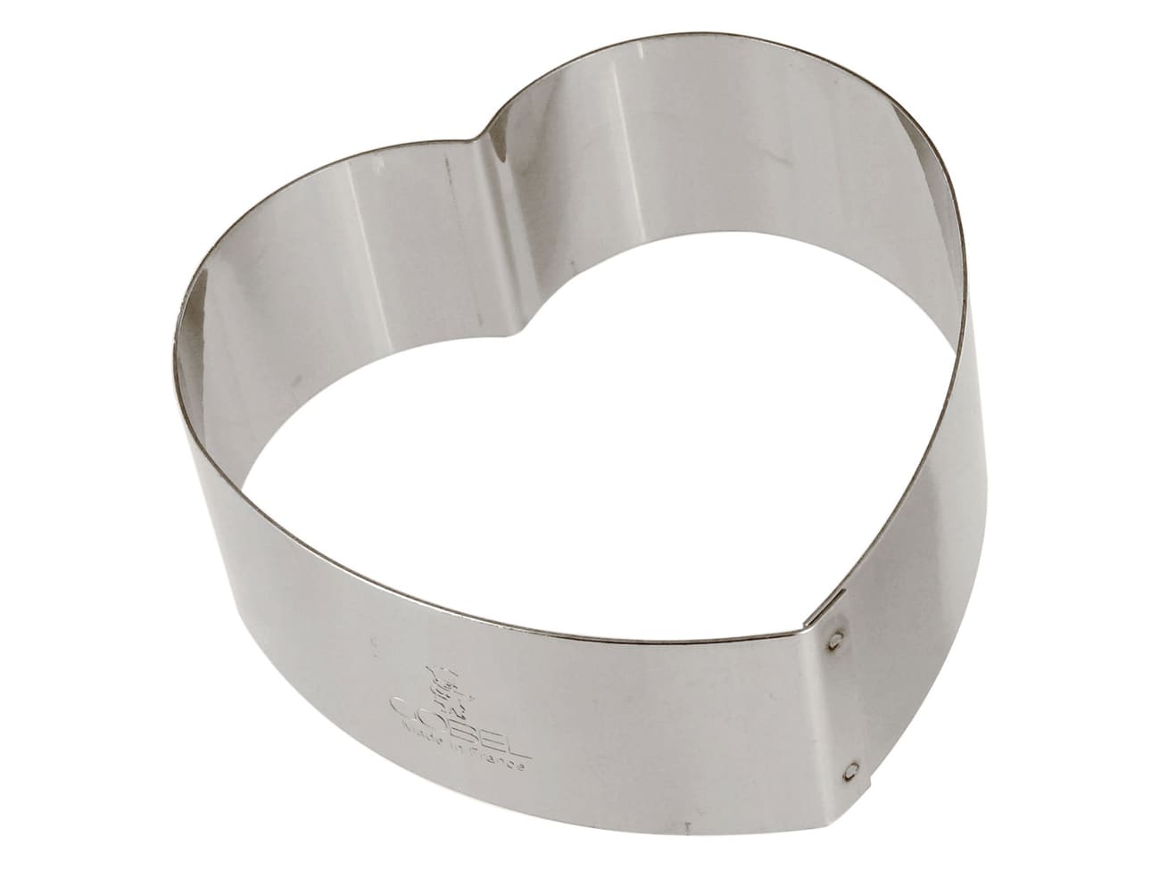 Cadre coeur inox - 8,5 cm x ht 3 cm - Gobel