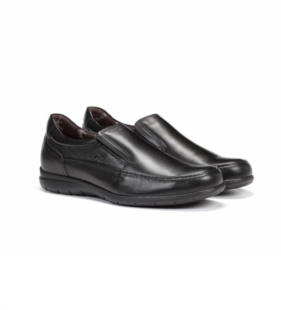 Sapatos de couro Fluchos Luca 8499, pretos