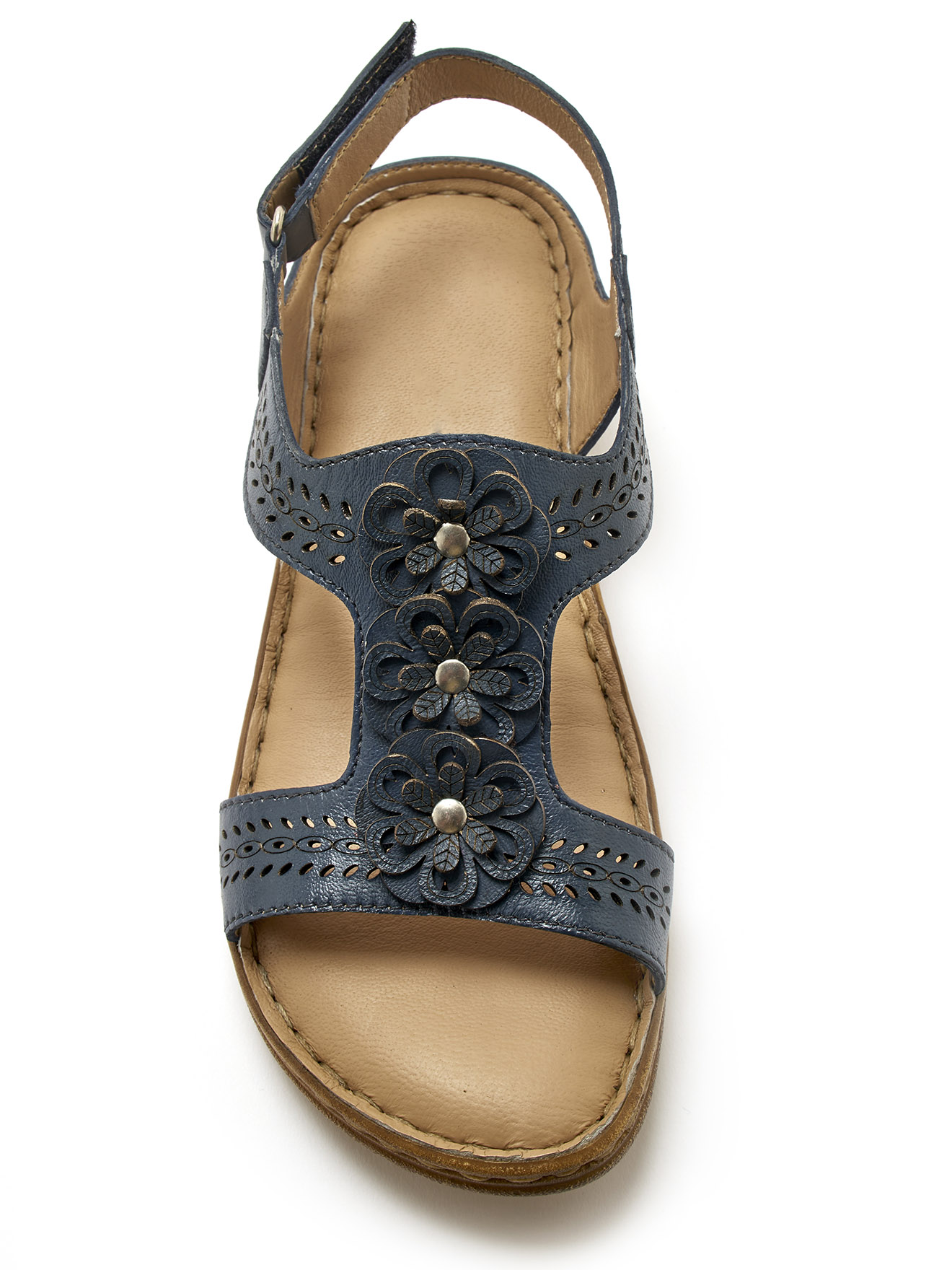Sandales fantaisie tout cuir