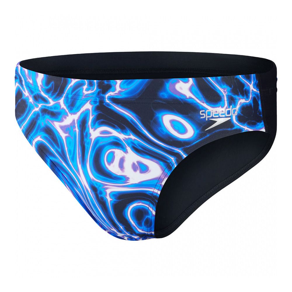 Speedo ALLOVER DIGI - Slip de bain Homme black/blue