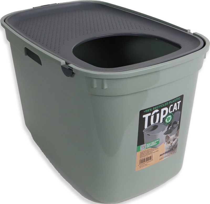 Moderna Kattentoilet Topcat olive green/dark grey