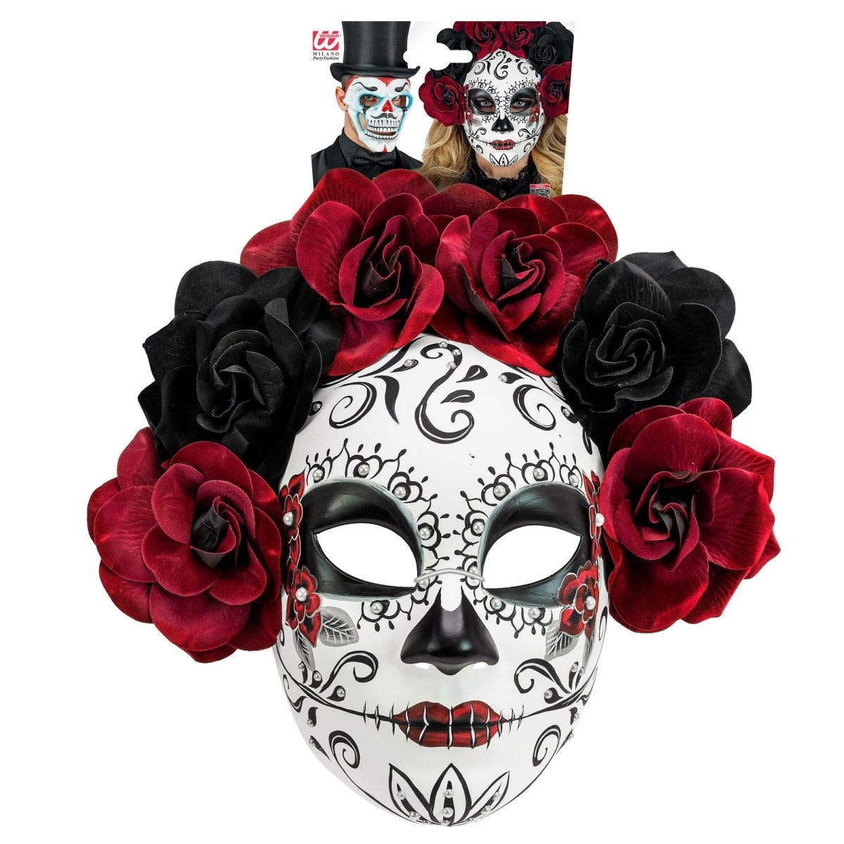 Dia De Los Muertos Masker Met Rozen