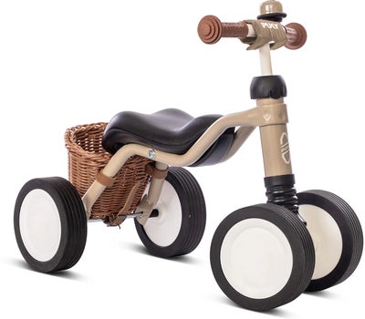 Puky Wutsch Balansesykkel med Sykkelkurv & Sykkelklokke, Beige