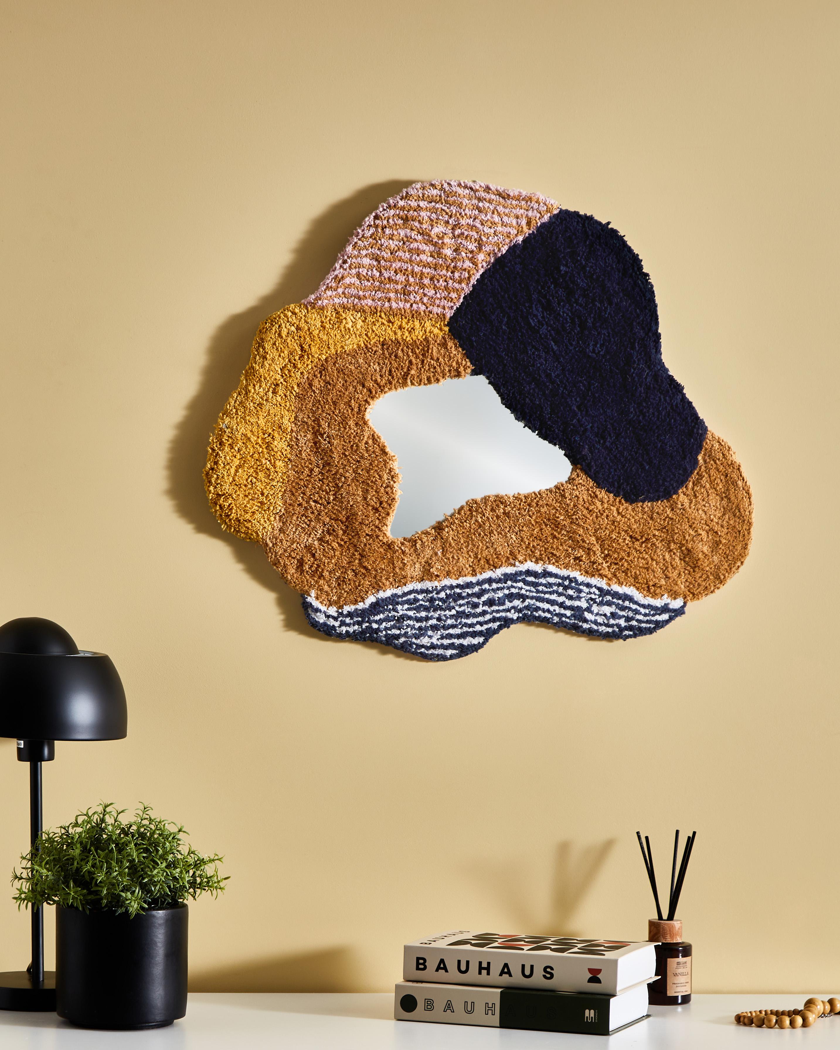 Wandspiegel ABASZA 60 cm 62 cm Katoen Meerkleurig