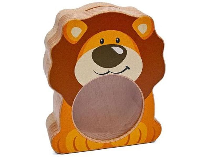 Weizenkorn Spardose Simba Löwe Sparbüchse aus Holz
