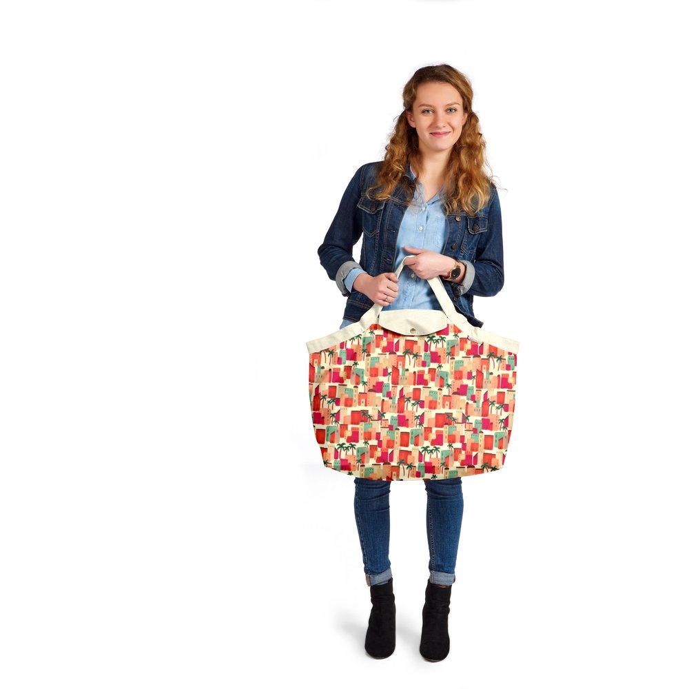 Grand Sac Cabas En Tissu Médina