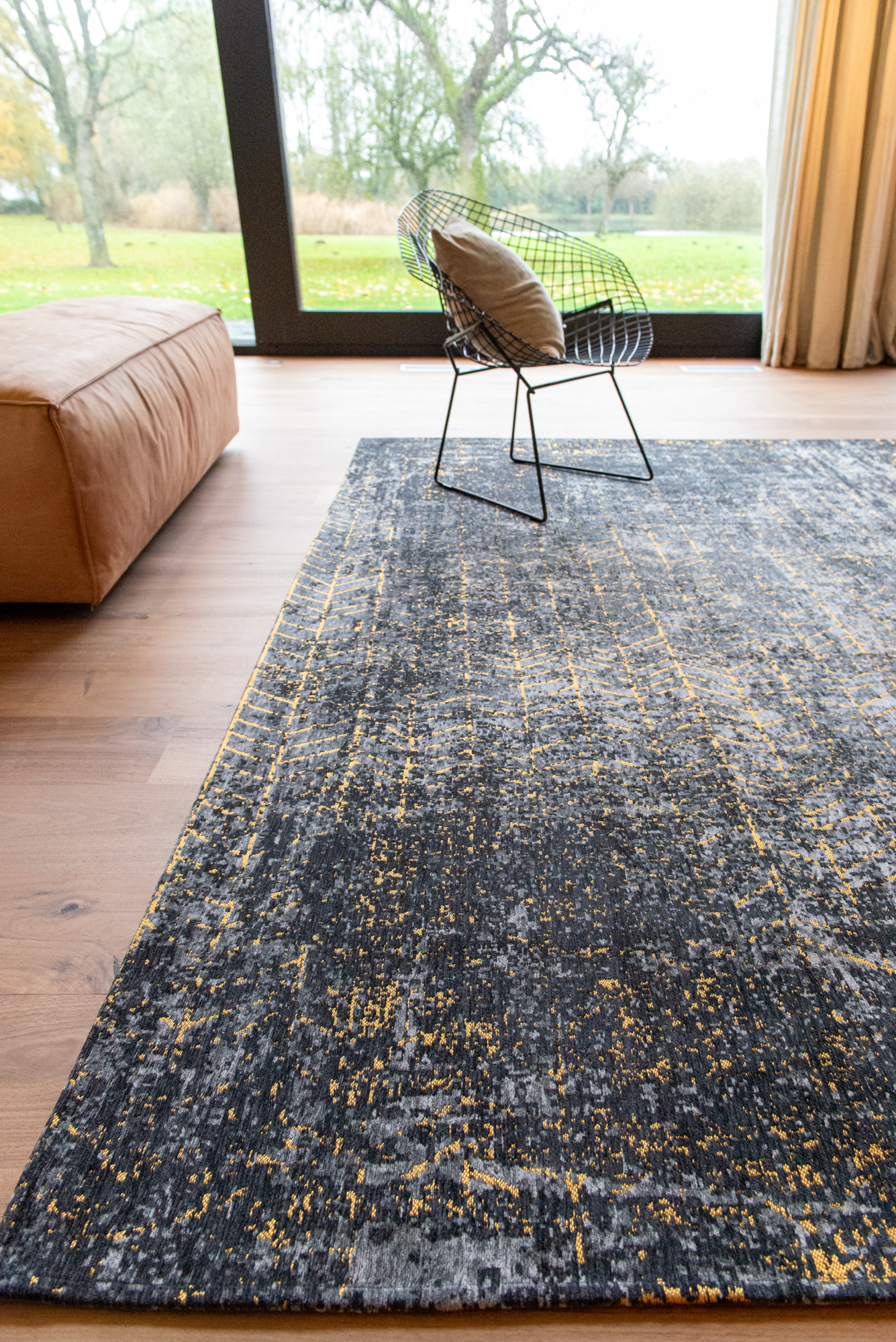 Ecorugs vloerkleed Jacob's Ladder goud 240x340 cm