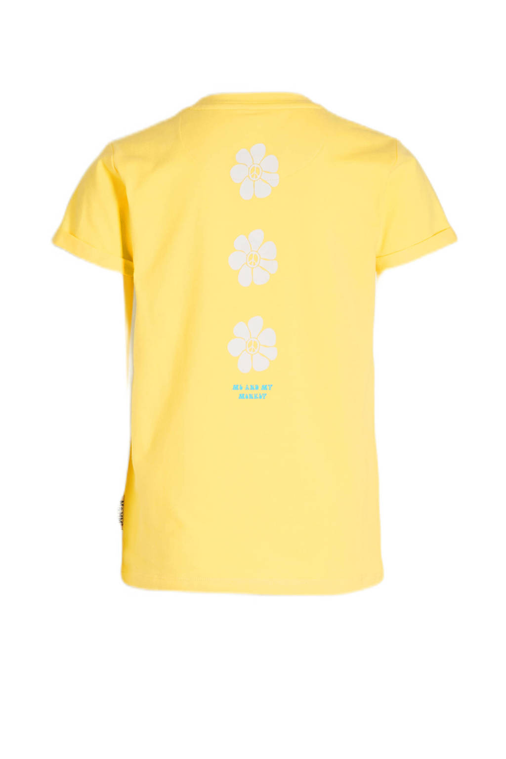 Me & My Monkey T-shirt Marit met printopdruk geel