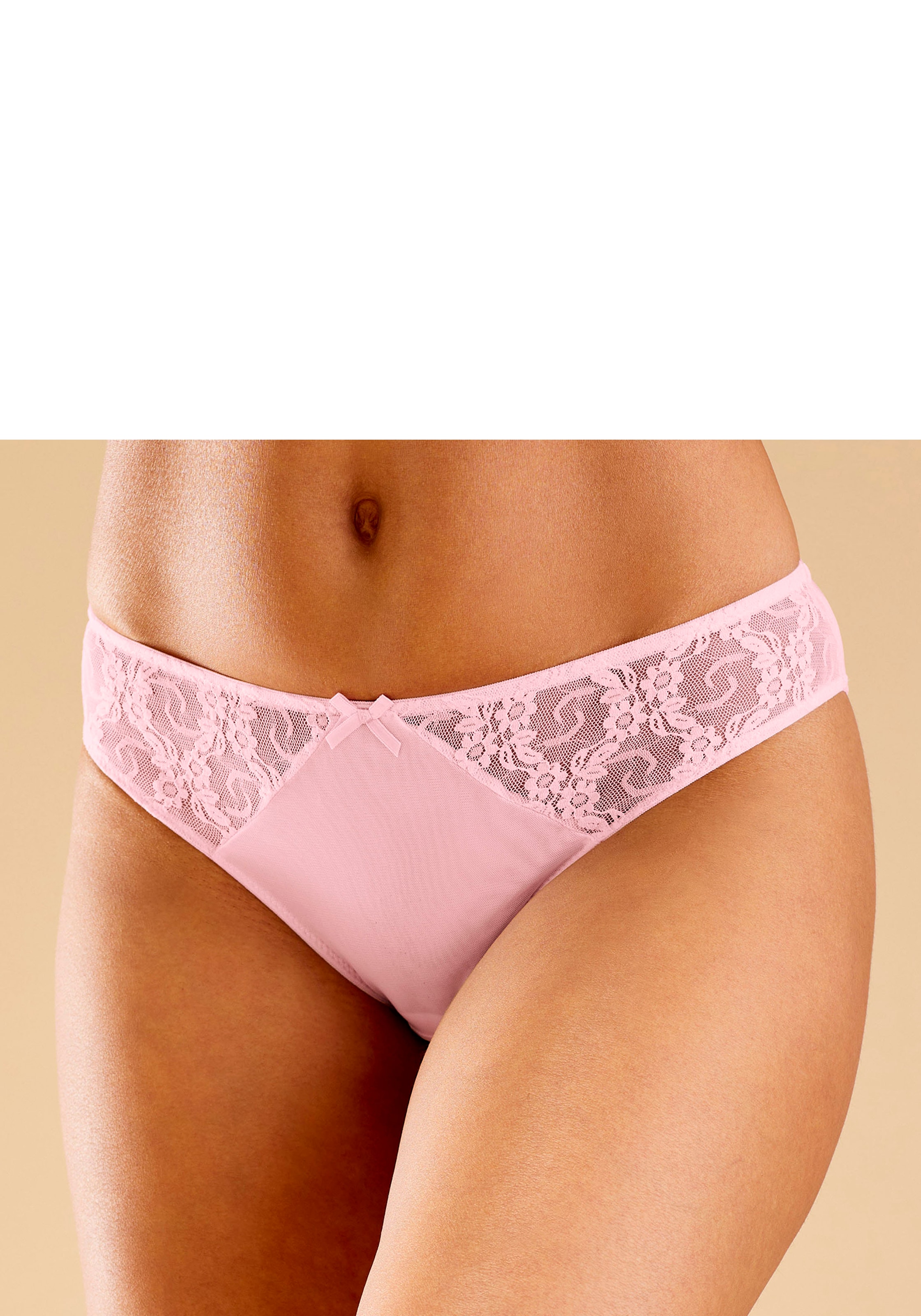 petite fleur Slip 3 Stk. tlg., mit hübschen Spitzeneinsätzen