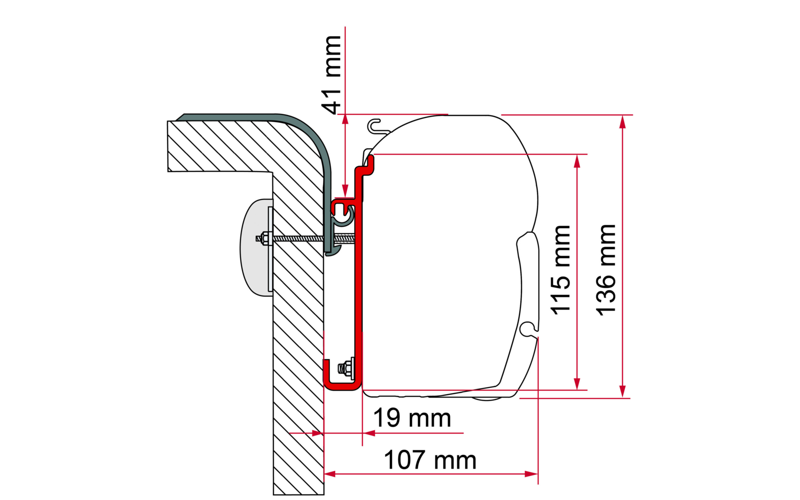 Fiamma F45 Rapido Markisenadapter 400 cm