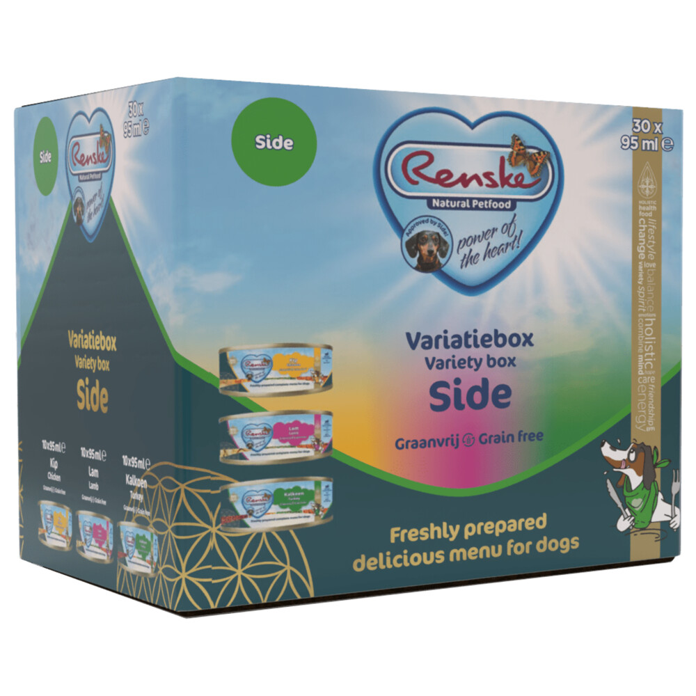 Renske Vers Hond Variatiebox Side Graanvrij30 x 95 gr
