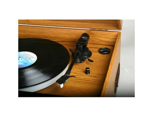 OPTEX - Platine tourne disque Platine vinyle vintage coffret en bois 7 en 1 bluetooth