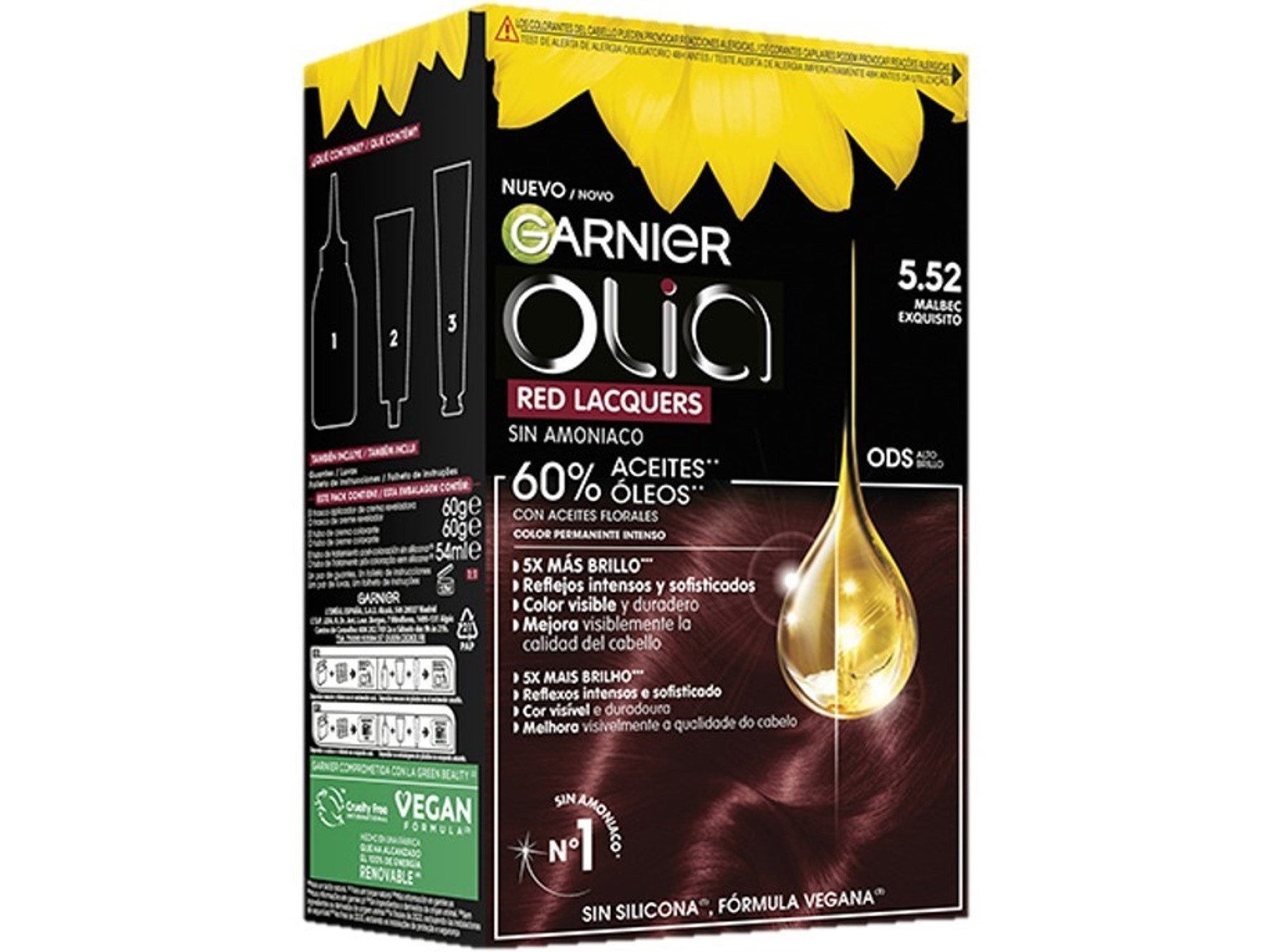 COLORAÇÃO OLIA GARNIER MALBEC 5.52 1 UN