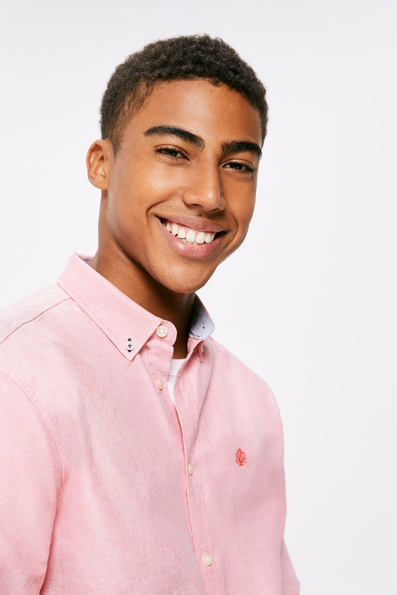 Camisa Oxford cor - vermelha