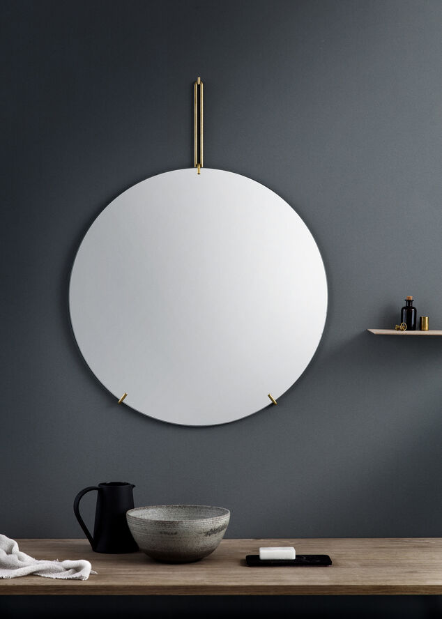 Moebe Wall Mirror spejl 70 cm. Brass
