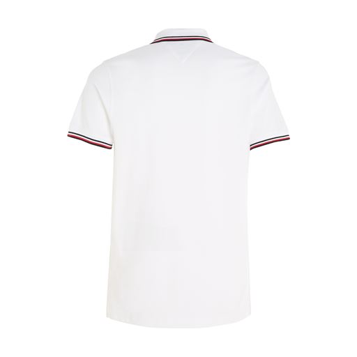 Tommy Hilfiger Tipped Slim Polo, Hvid, XL