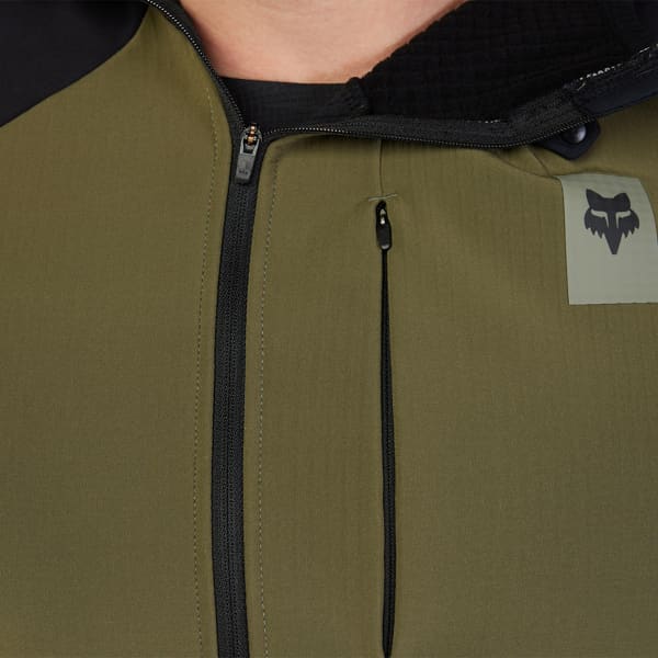 Maillot VTT FOX DEFEND THERMAL HOODIE OLIVE GREEN