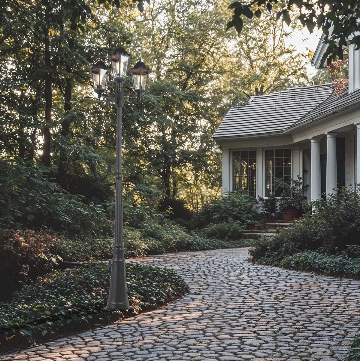 Landelijke buiten lantaarn zwart IP44 - New Orleans
