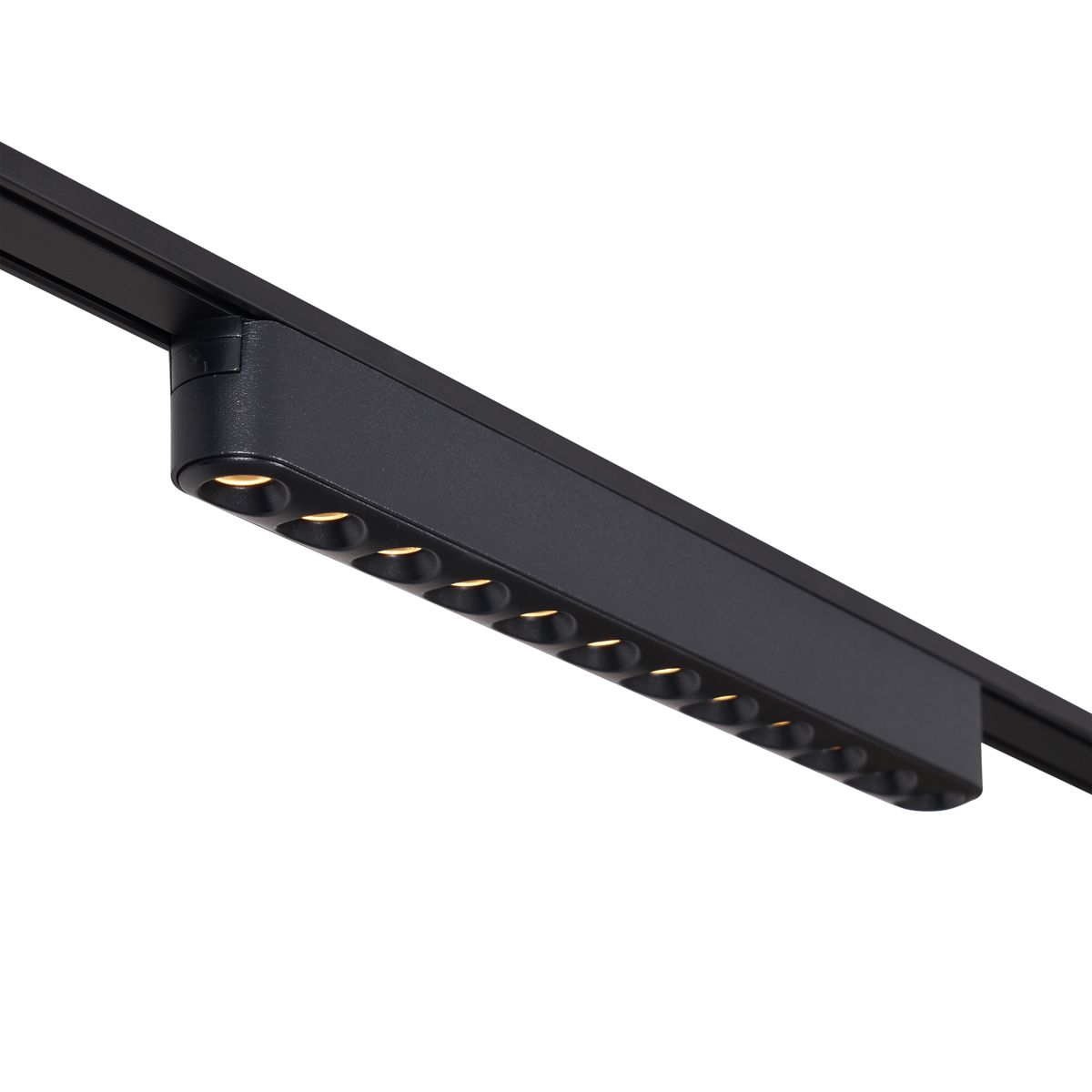 Railsysteem met 8 spots en 4 plafondlampen zwart 1-fase - Magnetic Gert Puntua