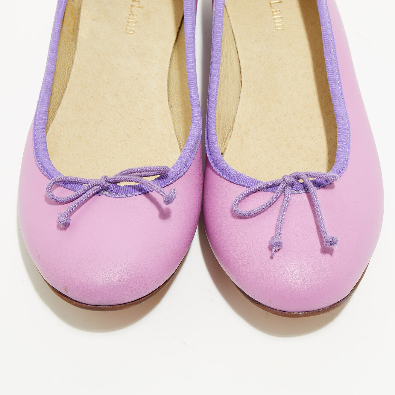 Quartier Latin Ballerines en Cuir Jeanne lilas
