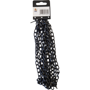 Ledent ketting zwart 14x9x2.4 mm 2.5 m