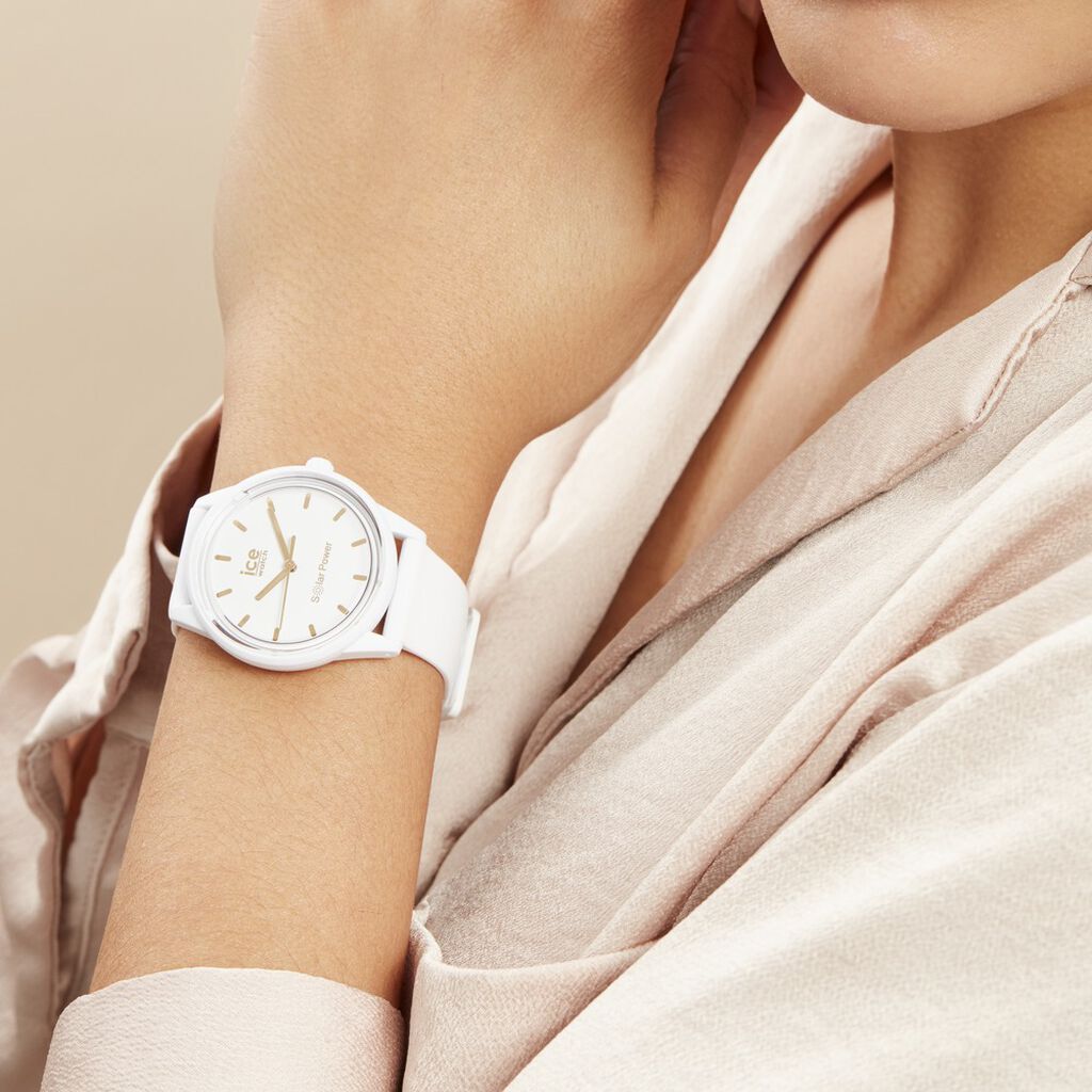 Montre Ice Watch Solar Power Blanc