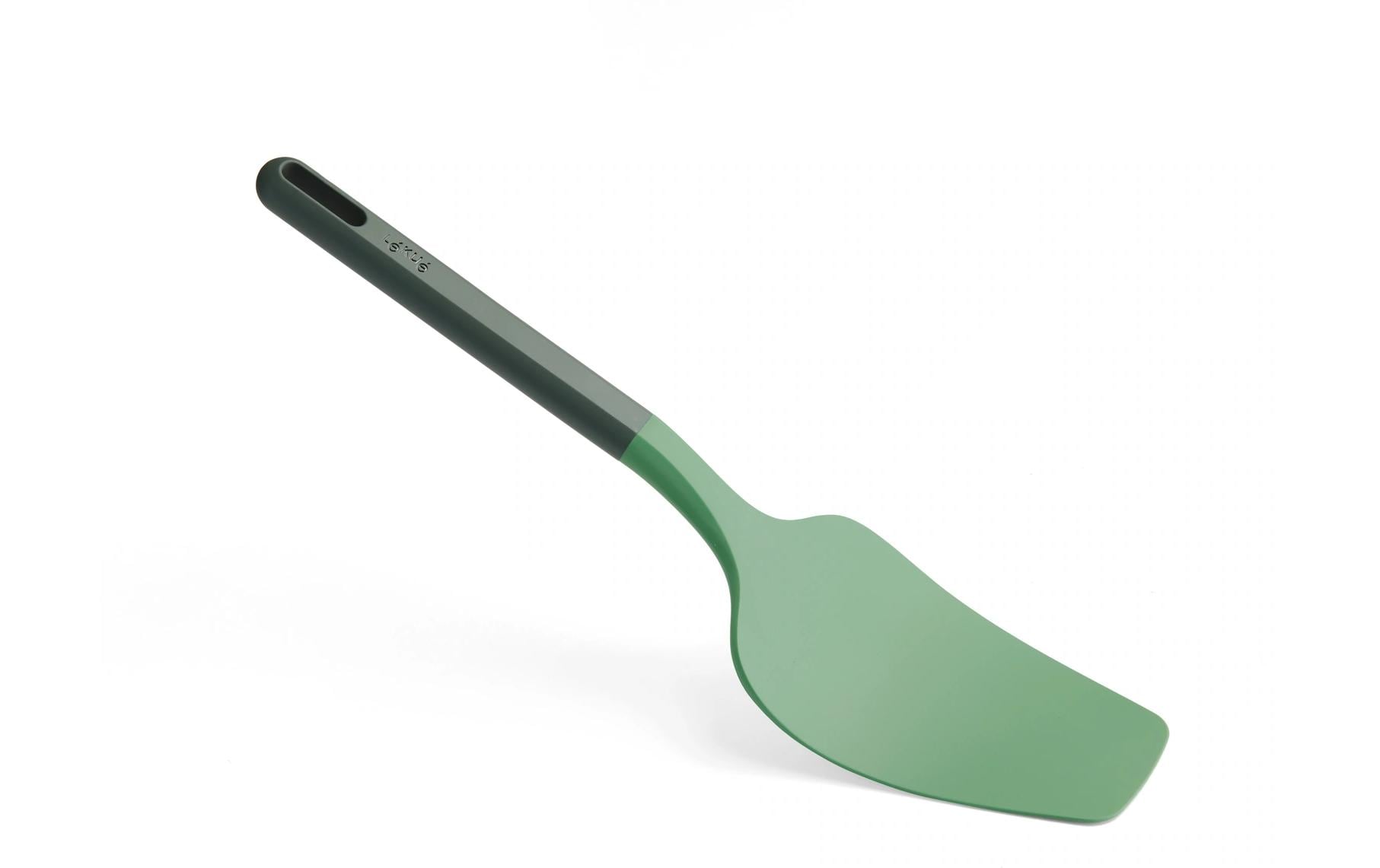 Pfannenwender PBT/Silikon, Grün/SchwarzPfannenwender für Omeletts und Crêpes
