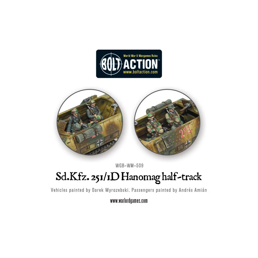 Bolt Action - German Sd.Kfz 251/1 ausf D Halftrack (Plastic Box)