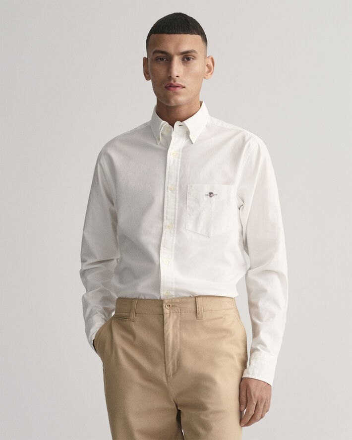 Gant REG OXFORD SHIRT White