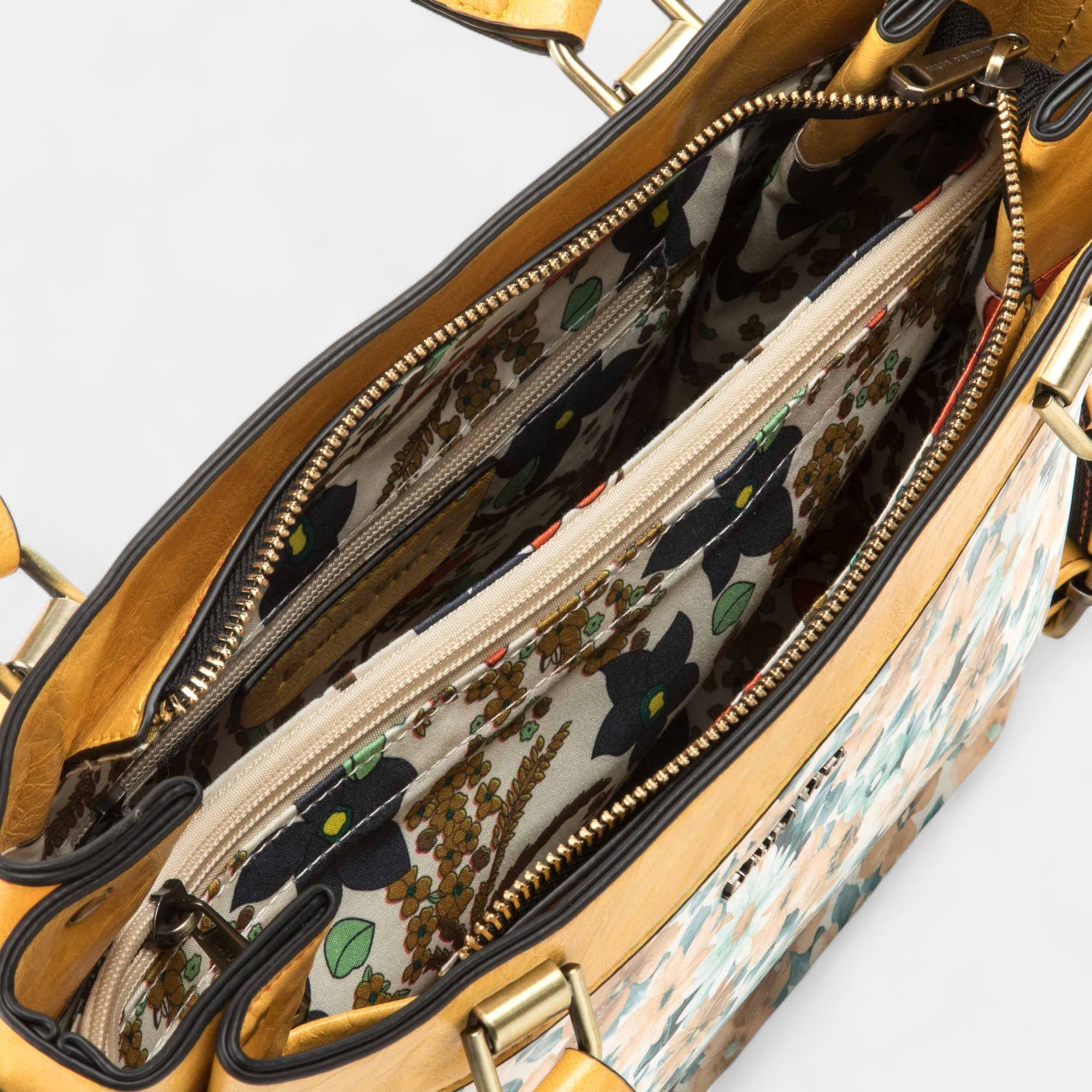 Sac de shopping jaune