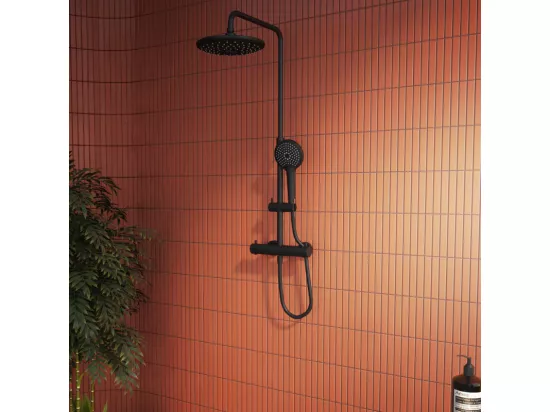 Colonne de douche VITRA Aquaheat Bliss 240 noir mat