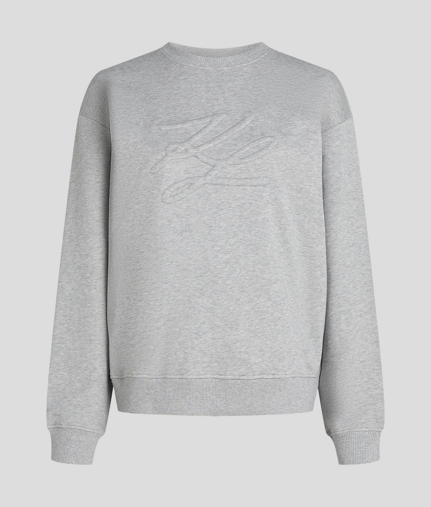 SWEAT-SHIRT KARL AUTOGRAPH - Gris Chiné Clair