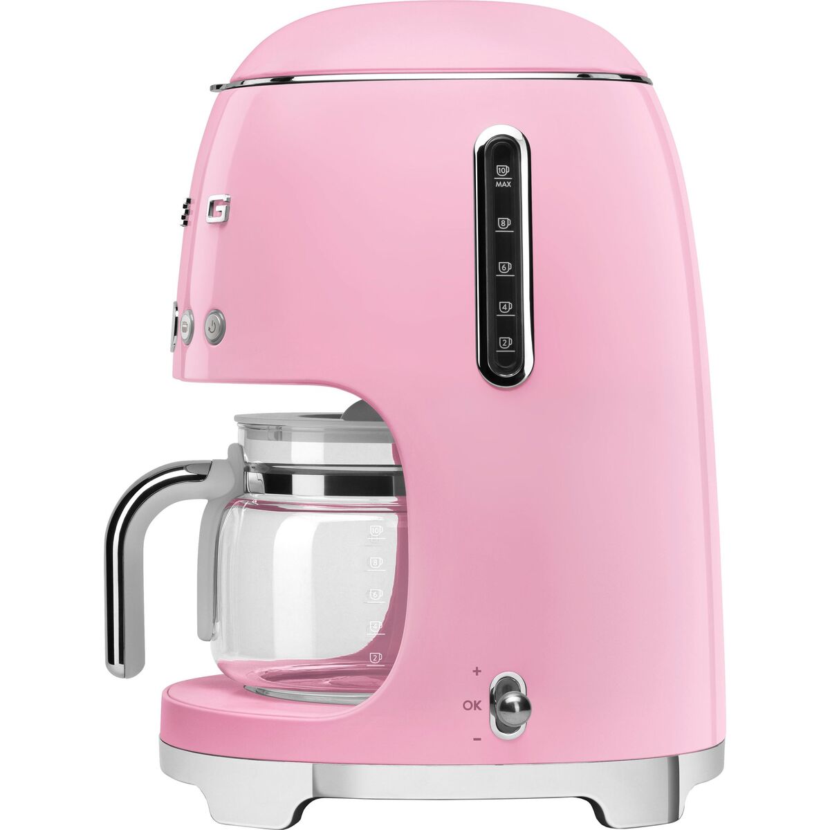 DCF02PKEU Retro kaffemaskin, rosa