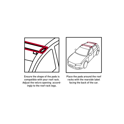 MYSTIC Roofrack Pads Aero 2025