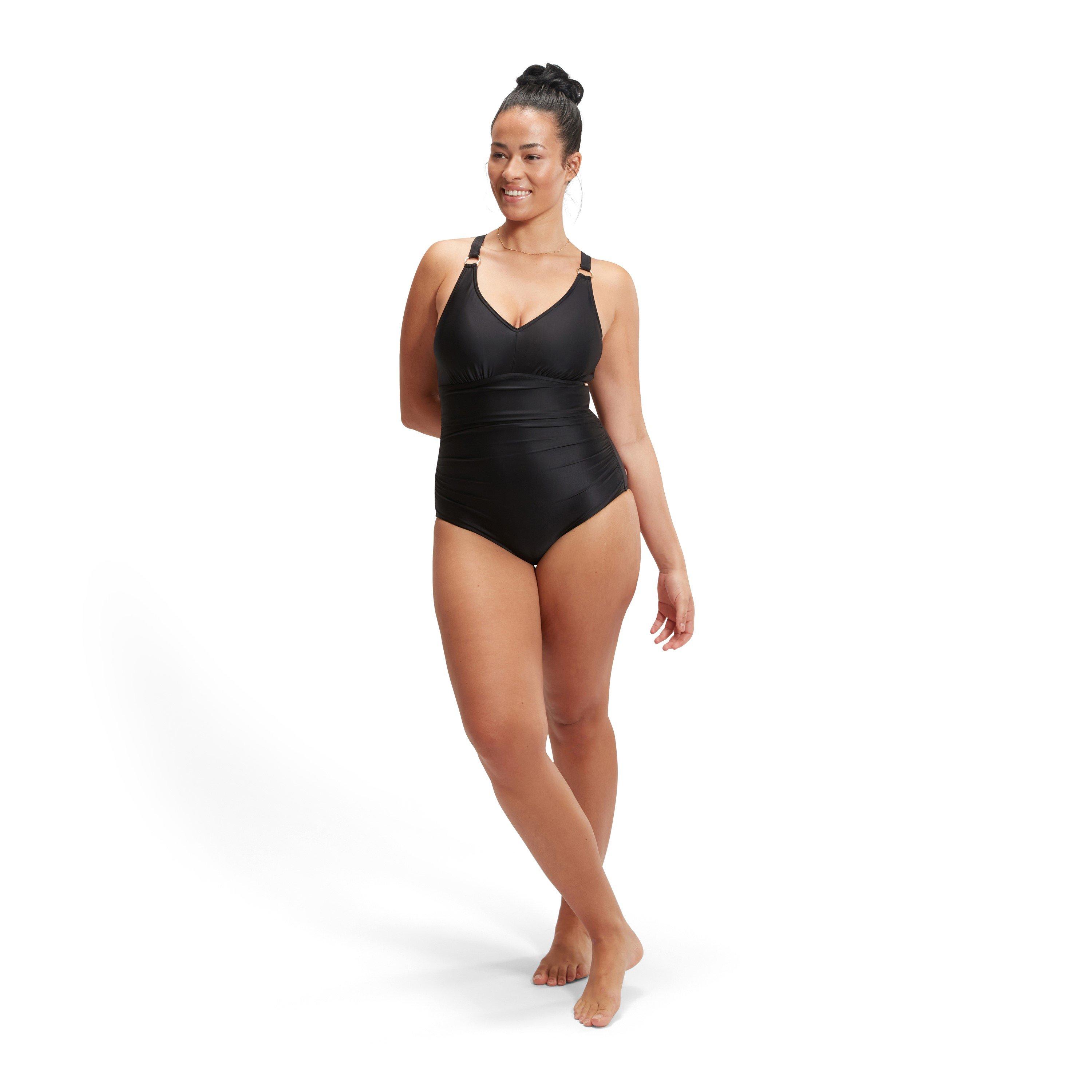 Speedo Womens Shaping V Neck 1 Piece