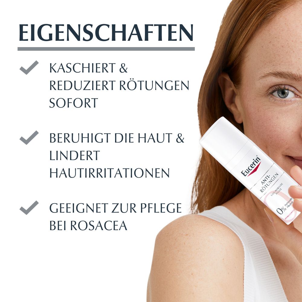 Eucerin® AntiRötungen Kaschierende Tagespflege mit LSF 25 – Pflege für sehr empfindliche Haut und bei Rötungen & kaschiert Hautrötungen