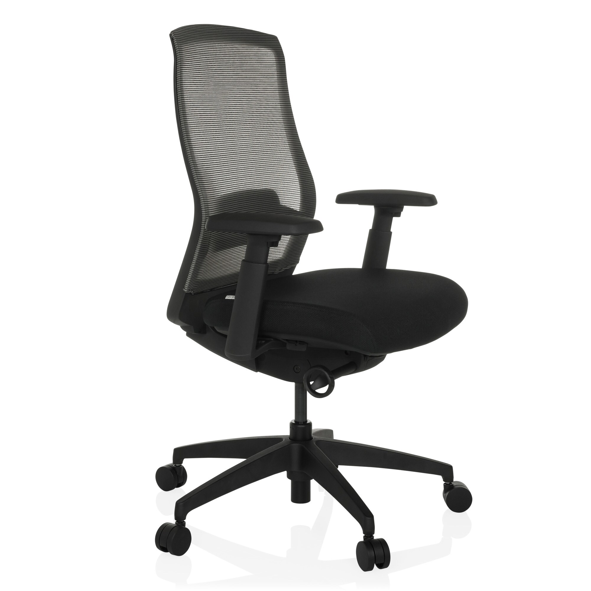 Profi Bürostuhl COLORE Stoff/Netzstoff mit Armlehnen (höhenverstellbar) hjh OFFICE