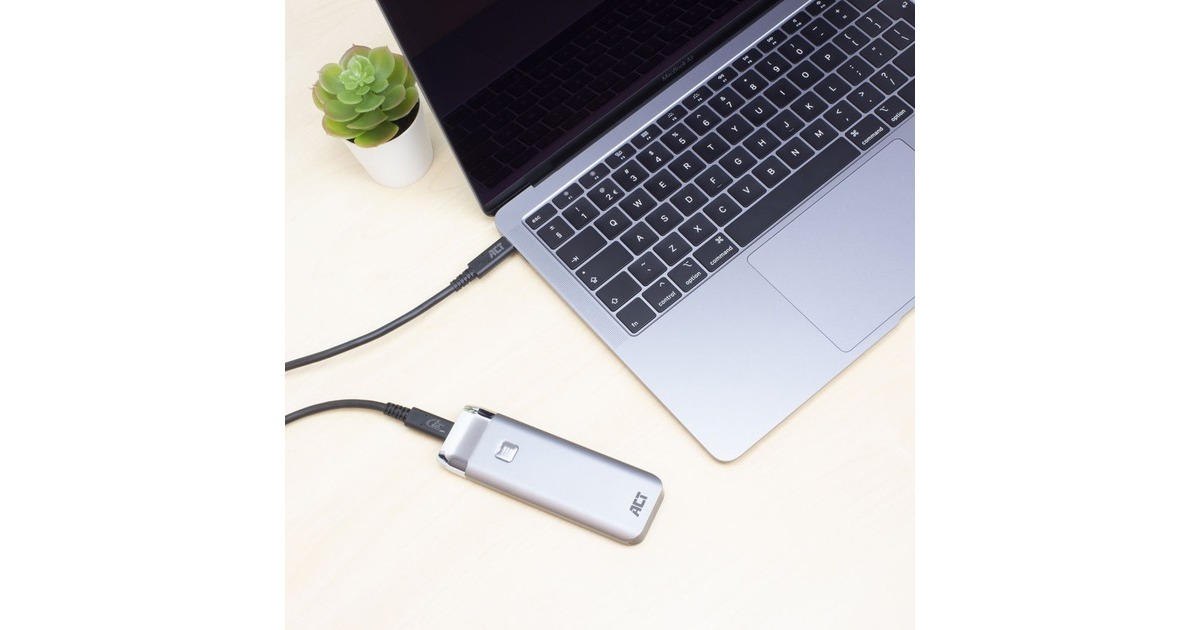 ACT ConnectivityUSB 3.2 Gen1 aansluitkabel C male - C male 2 meter USB-IF gecertificeerd  (Zwart)