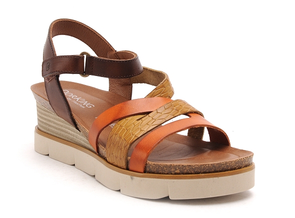 Dorking nu pieds talons femme agnes d9055 orange