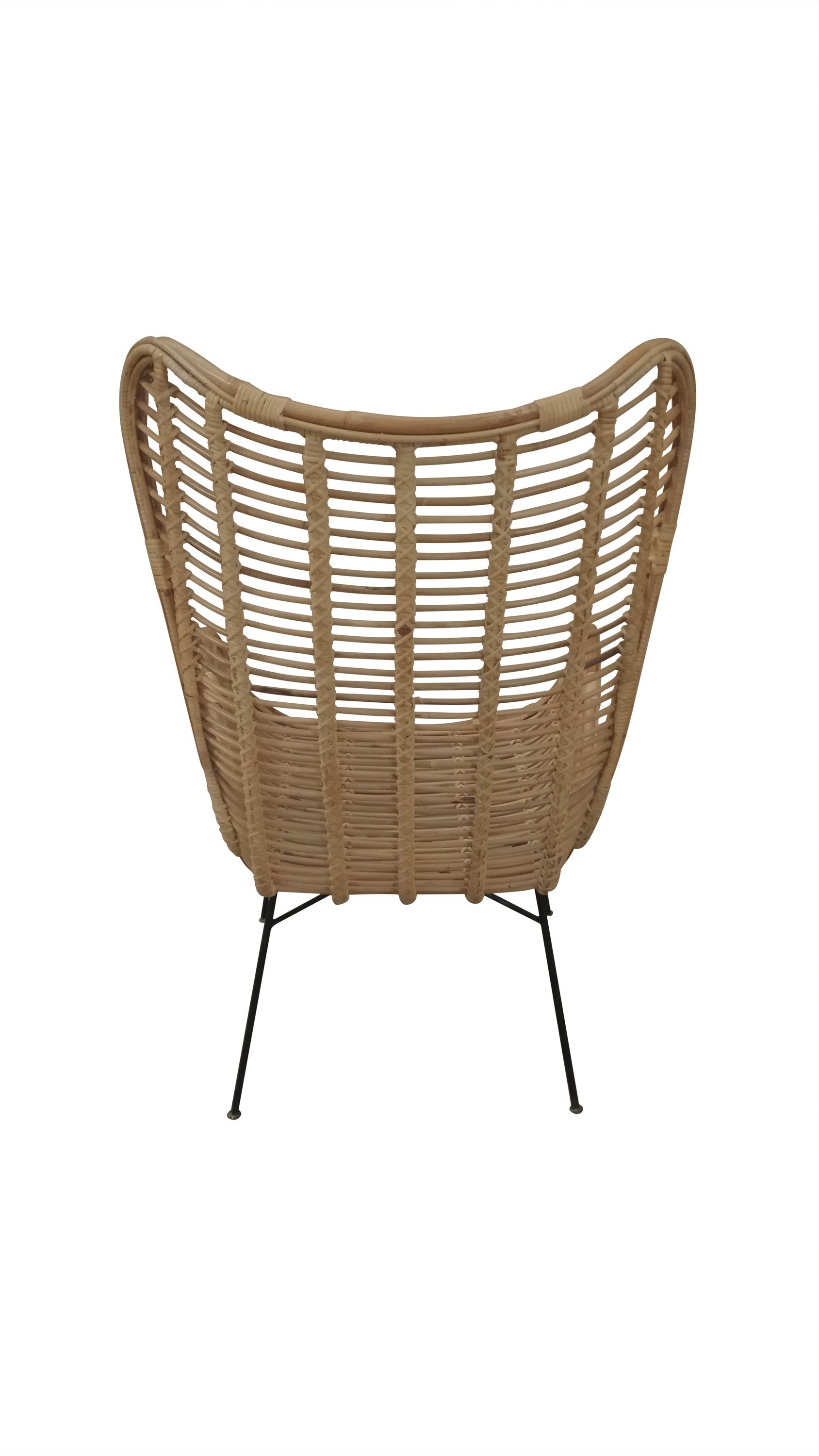 Sessel Rattan natur Relaxchair Relaxsessel Wohnzimmerstuhl Sessel Stuhl