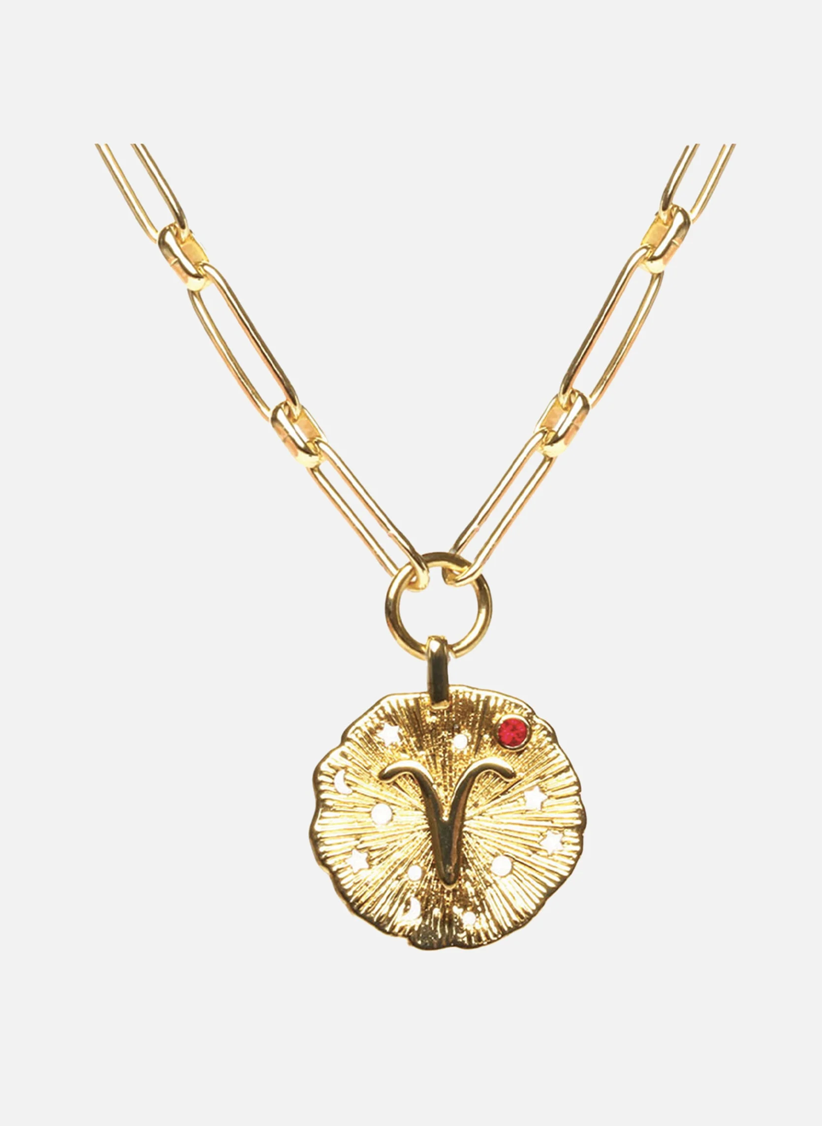 BELIER - Collier chaîne belier | Rouge