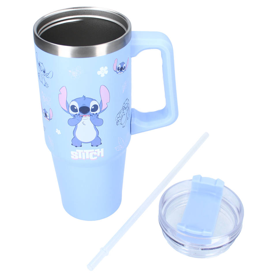 Bottled Bliss Stitch drinkfles - 900 ml - blauw